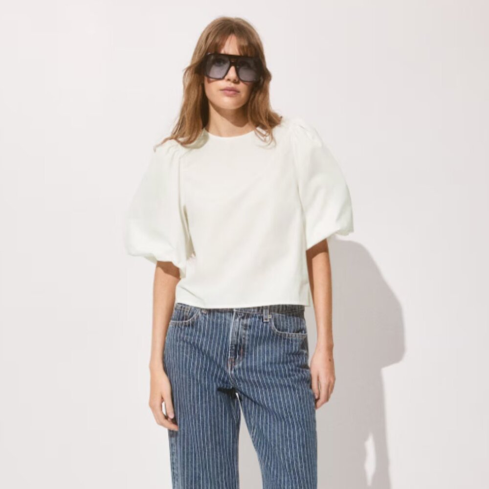Puff-Sleeved Blouse H&M Size S - New with Tags never worn